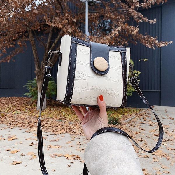 

bucket fashion new the bag handbags 2020 pattern small all-match trendy on crocodile one-shoulder texture diagonal jcpdd