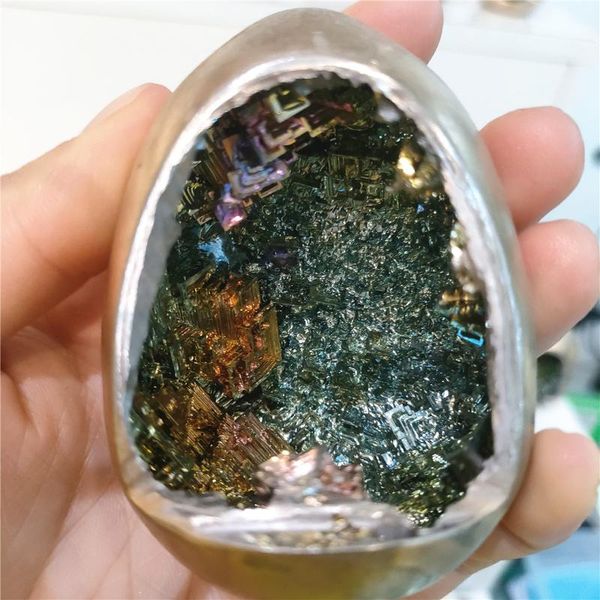 

decorative objects & figurines bismuth crystals bi metal crystal rainbow bright mineral specimen original nature art artwork