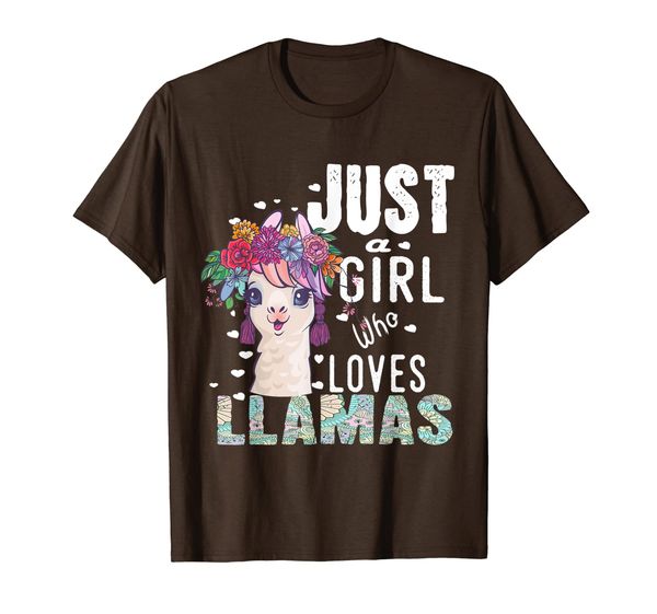 

Just A Girl Who Loves Llamas T Shirt Heart Love Girl Gift T-Shirt, Mainly pictures