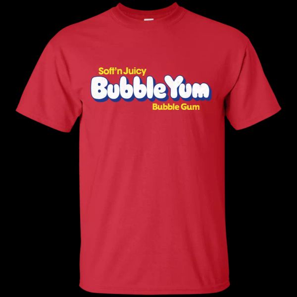 

bubble yum, gum, retro candy, vintage, chewing gum, t-shirt, White;black