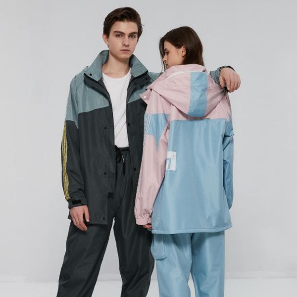 

raincoats polyester fashion raincoat waterproof suit cycling outdoor hiking motorcycle veste pluie homme product bs50rc