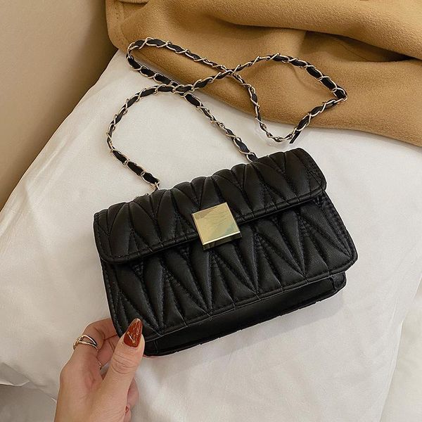 

women's bags 2021 spring/summer shoulder trendy simple diamond fashion messenger bag small square