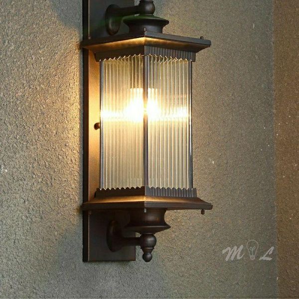 

wall lamp chinese style metal waterproof bathroom light fixtures industrial deco loft stair garden lights led sconce