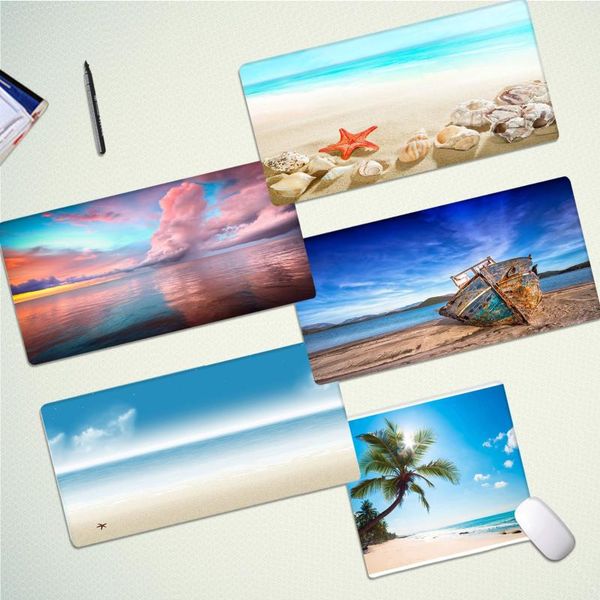 

mouse pads & wrist rests bbthbdnby designs natural landscape sea beach gamer play mats mousepad rubber pc computer gaming