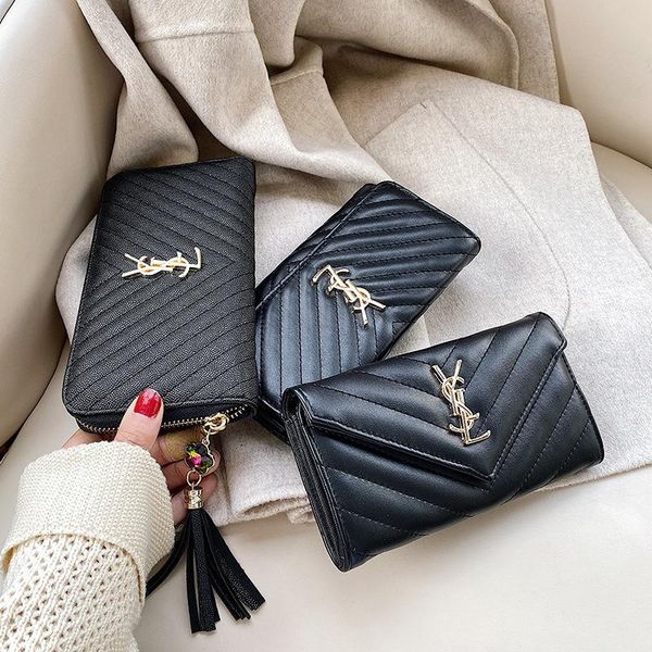 

women's wallet long fashion zipper bag wallets, Red;black