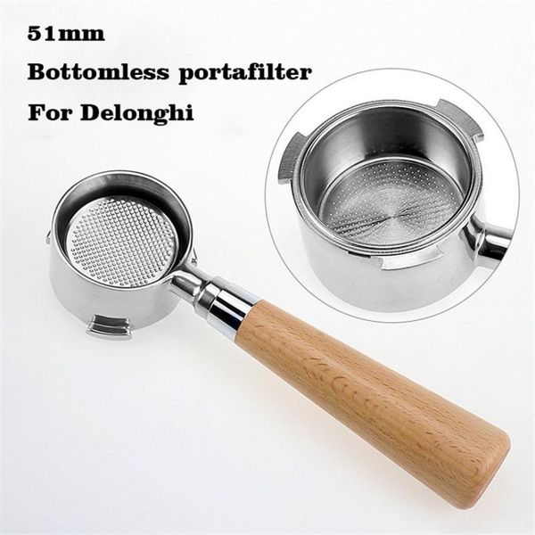

coffee filters bottomless portafilter for filter 51mm replacement basket accessories stainless steel machine accessory