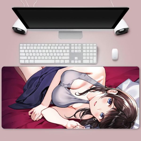 

mouse pads & wrist rests large gaming pad computer mousepad waterproof multi-size anti-slip natural rubber desk mat with locking edge play