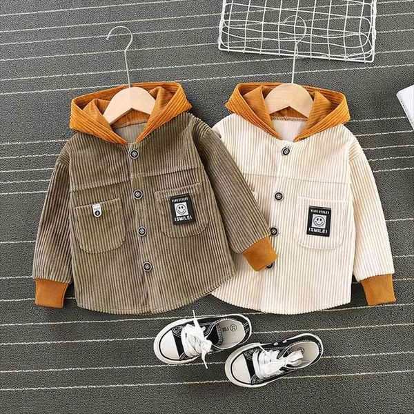 

spring autumn baby clothes corduroy blouse kid hoodies boys girls cotton leisure sport hooded sweatshirts infant, Black