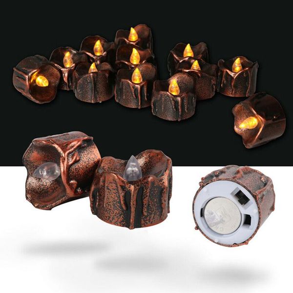 

plastic yellow flicker battery electric led candles lights flameless party decoration