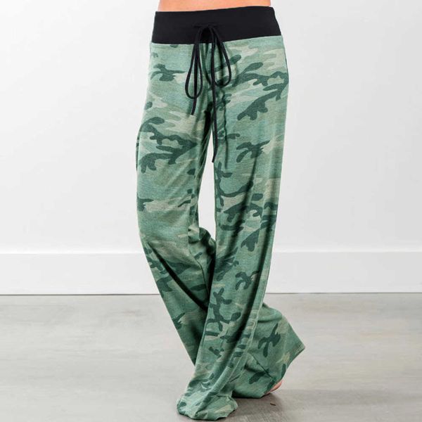 

baggy loose joggers women's pants female sports camo for women trousers plus size wide leg palazzo sweatpants green x0629, Black;green