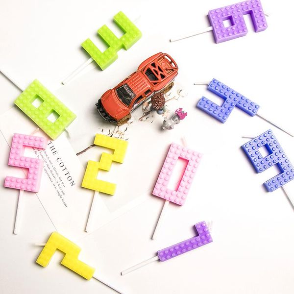 

0-9 birthday candle kids numbers party smoke-cake candles for supplies
