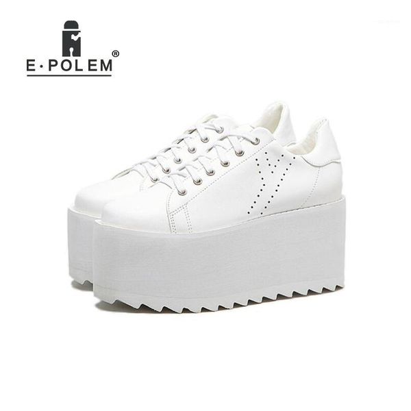 

boots 2021 fashion women thick bottom platform shoes white/black girls casual harajuku creepers female lace-up flats footwears