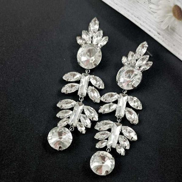 

dangle & chandelier european and american retro long crown earrings, Silver