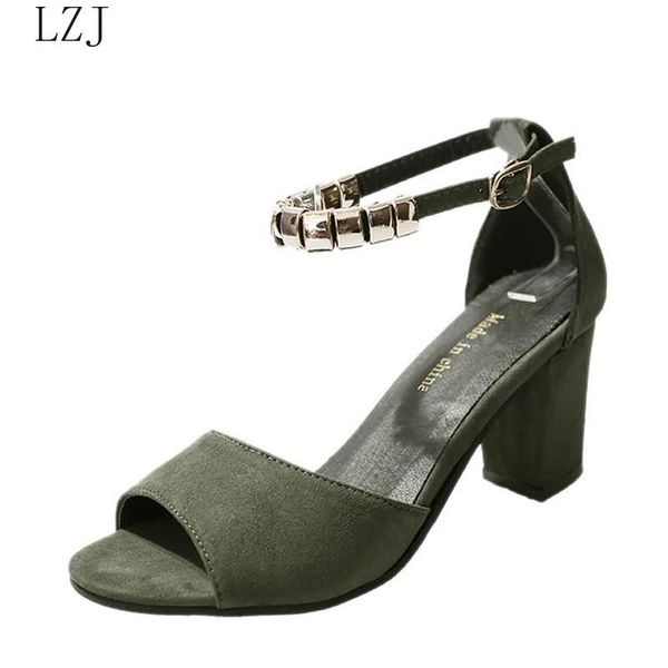 

dress shoes 2021 summer women pumps high heels boat wedding tenis feminino side with rough peep toe #1, Black