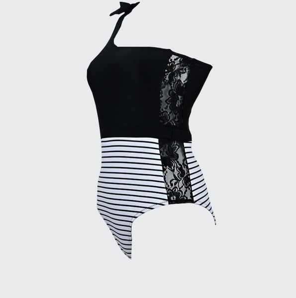 

fashion one shoulder women's one piece swimsuit in, White;black