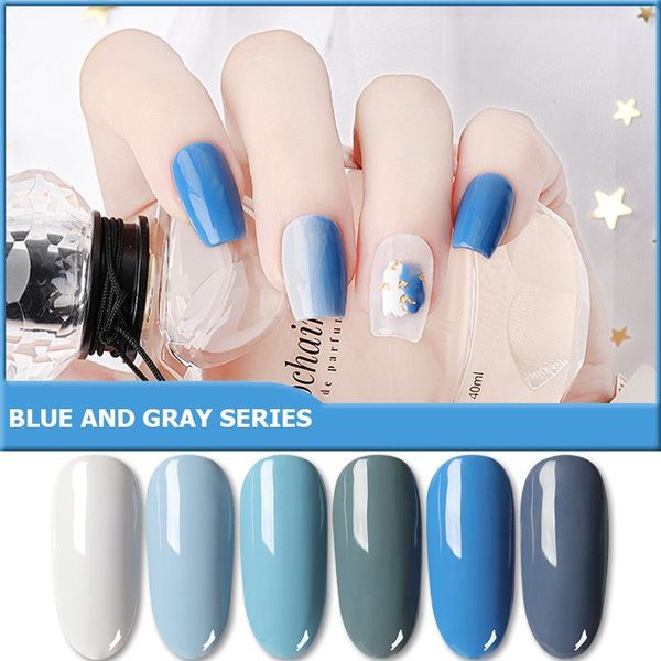 

nail gel polish 6 colors professional nails art gels varnish uv led semi permanent lacquer base coat, Red;pink