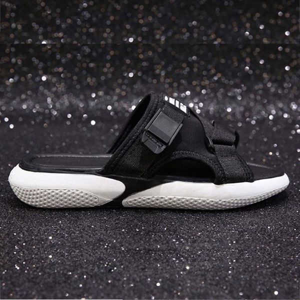 

slippers 2021 ladies fashion platform women summer sports slides shoes sole heels beach sandals female outside flip flops, Black