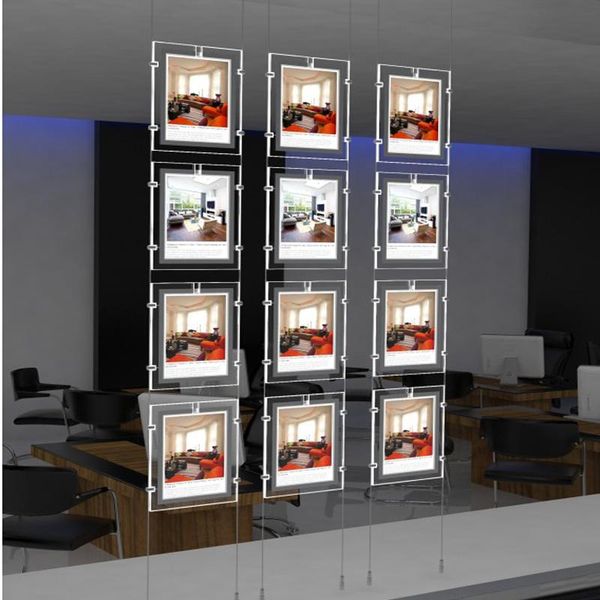 

panel lights a4 backlit display light boxes led illuminated window displays for retail double side (10unit/pack)