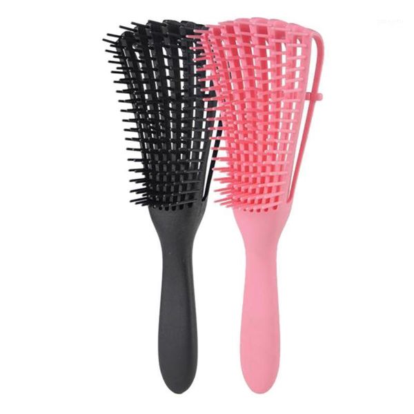 

pcs detangling brush for afro america/african hair textured 3a to 4c kinky wavy/curly/coily/wet/dry/oil/thick/long hair, knots1, Silver