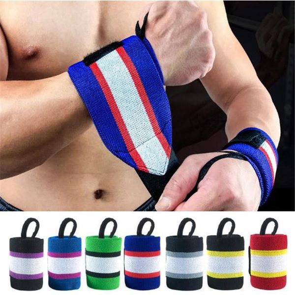 

wrist support 1 pair=2 pcs bandage compression sports wristband hw009 sprain protection basketball fitness weightlifting protective gear, Black;red