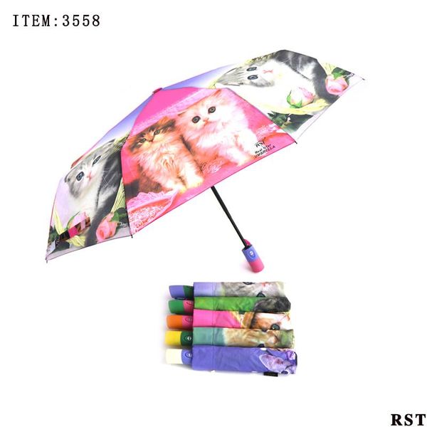 

umbrellas rst full automatic cat umbrella