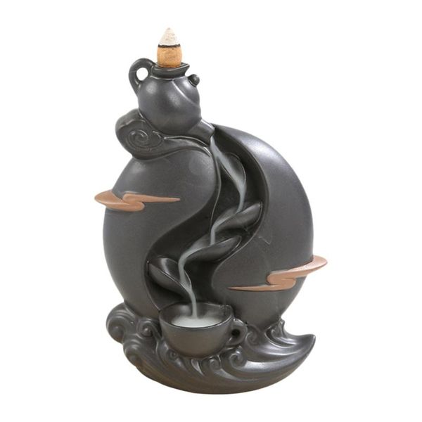 

backflow incense burner zen holder tablecenser home decor fragrance lamps