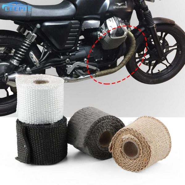 

motorcycle exhaust system insulation tape 50mm x 1.5m anti- glass fiber header pipe heat insulating wrap for car accessories