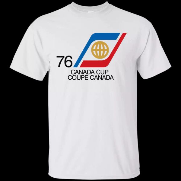

Canada Cup, Hockey, 1976, Retro, Tournament, Summet Series, T-Shirt, White;black