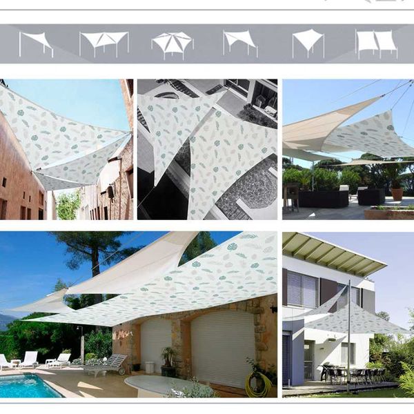 

shade garden swimming pool canvas outdoor rainproof rope sail cloth woods awning balcony