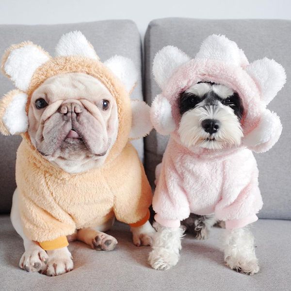 

pet clothes dog flower sweater cute lovely sunflower fleece for dogs fq-ing apparel