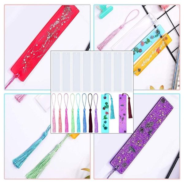 

bookmark 16pcs resin mould set ideal for making keychain pendants 28ge