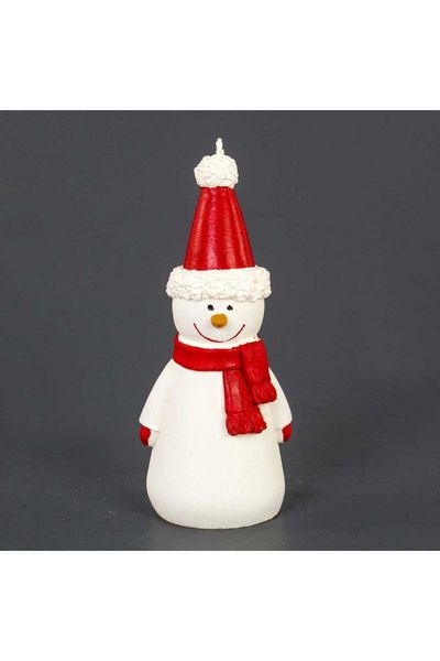 

candles christmas snowman candle
