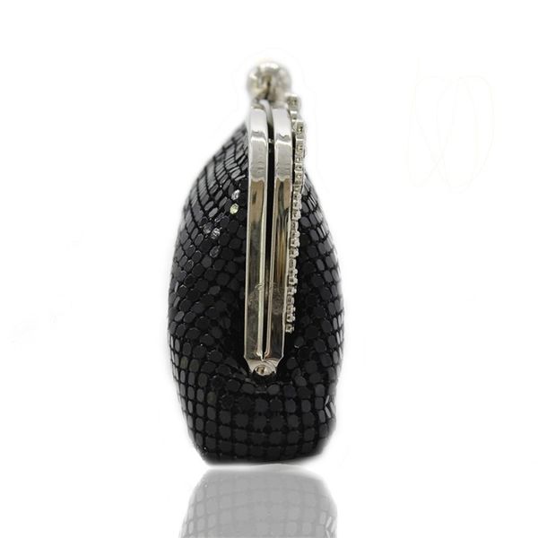

new style exquisite diamond inlaid aluminum sheet banquet hand dress bag