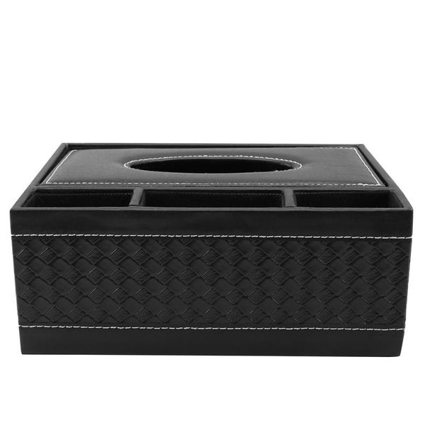 

tissue boxes & napkins creative square household leather multi-purpose box paper tray napkin living room remote control storage