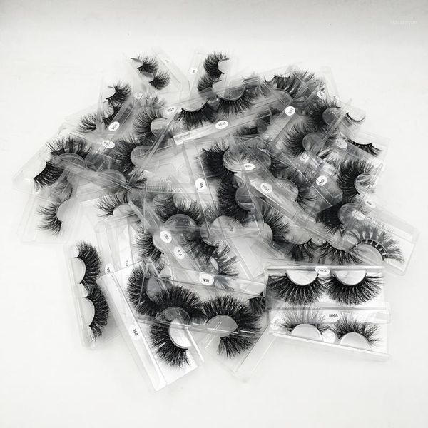 

wholesale 25mm lashes 50 pairs 3d mink 100% real eyelashes dramatic long false with tray no box1