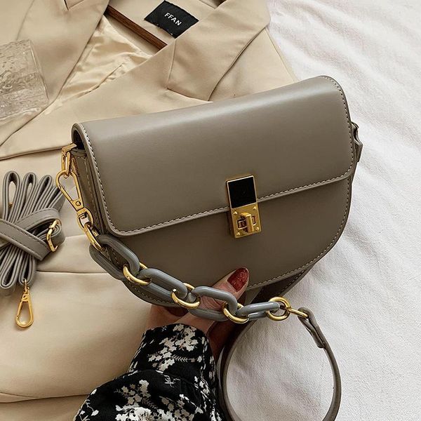 

textured small bag 2021 designer fashion one-shoulder messenger women's wild personality summer saddle shoulder bags