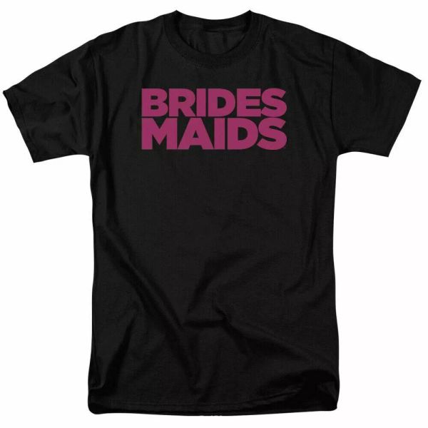 

bridesmaids logo t shirt mens licensed wedding movie tee helen megan black, White;black