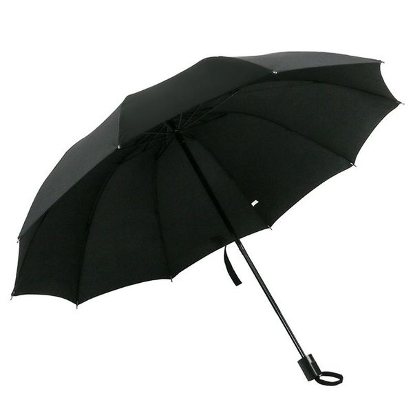 

umbrellas grade men's umbrella 8k triple folding business sunshade reinforcement windproof clear with large sun block luxury