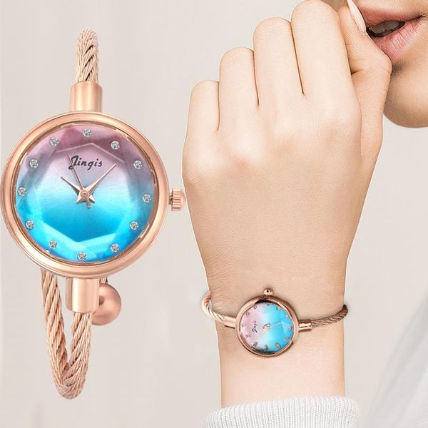 

wristwatches luxury starry sky bracelet watches women fashion shine diamond elegant ladies bangle female quartz montre femme, Slivery;brown