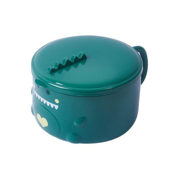 

bowls 1pc stainless steel noodles bowl students rice lidded insulated green