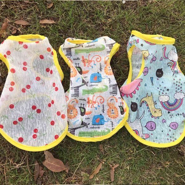 

summer dog cloth teddy vt sunscreen light and thin breathable small cat pet
