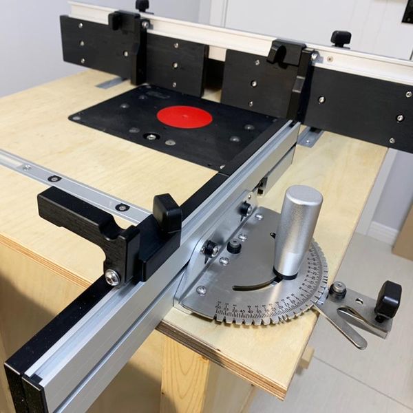 

professional hand tool sets 450mm miter gauge with track sfor table saw fence push handle guide router sawing assembly ruler carpenter w