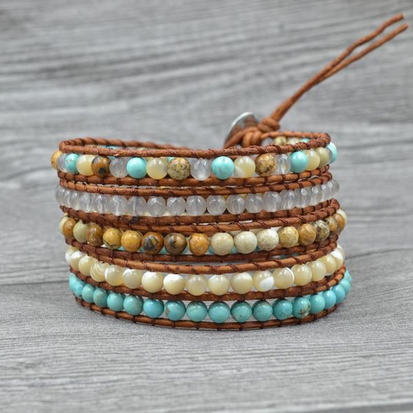 

tennis natural stones bracelets jewelry retro bohemia style with fashion muti-layer woven beaded for woman charms wholesale selling, Golden;silver