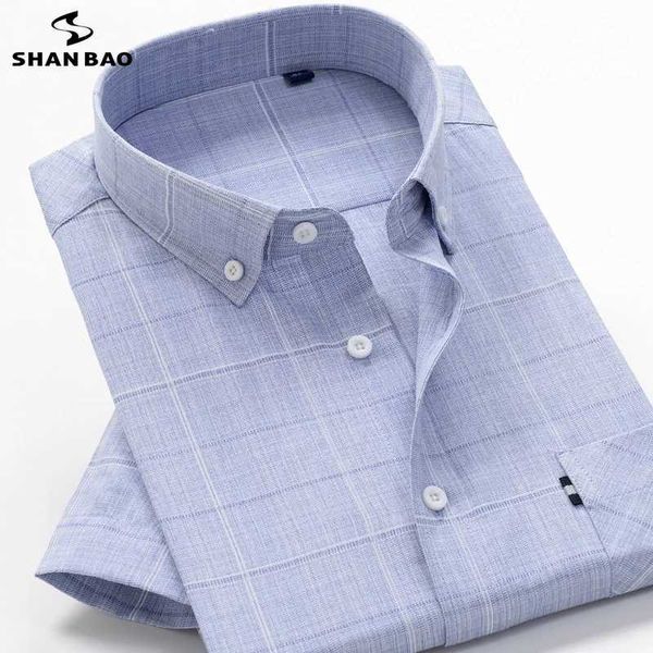 

5xl 6xl 7xl 8xl 9xl 10xl big size men's plaid shirt summer cotton business casual brand short sleeve shirt 210629, White;black