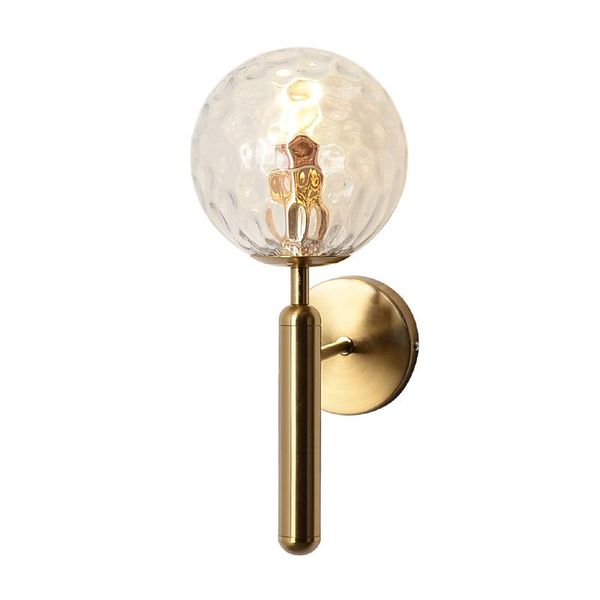 

wall lamp decorative led lights fixtures nordic glass ball wandlamp up down bathroom mirror light gold black modern round