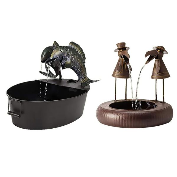 

garden decorations statue water fountains outdoor yard art decor resin sculptures fountain for courtyard patio decoration