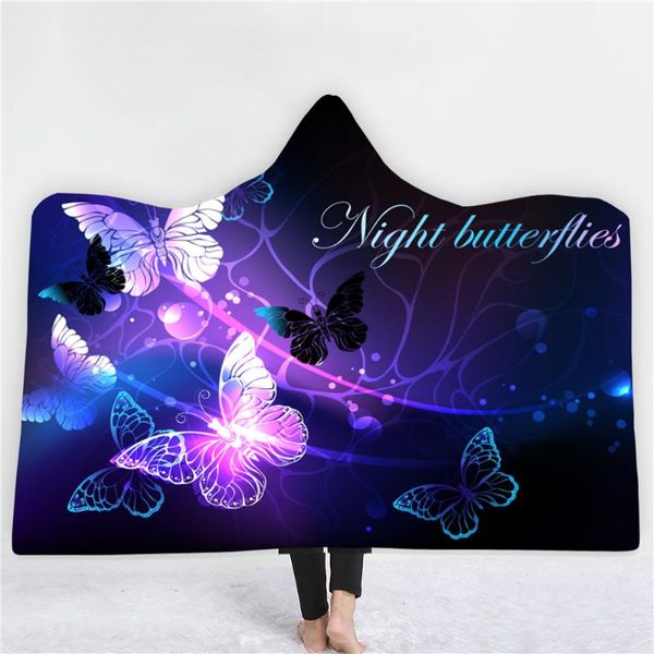 

dream butterfly cloak blanket double large plush office lunch break air conditioner with hat blankets