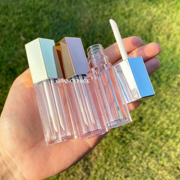 

storage bottles & jars makeup tool hexagon rose gold clear 5ml empty lip gloss tube oil bottle cosmetic lipstick containers refillable