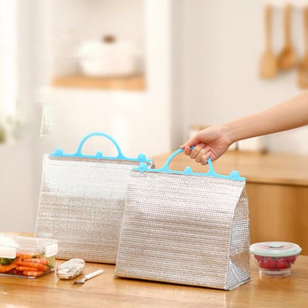 

storage bags large-capacity portable lunch bag cooler thermal insulated box tote bento pouch container food handbag