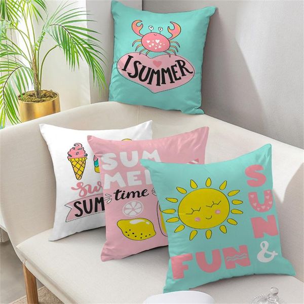 

cushion/decorative pillow colorful letter print decorative cases summer home decor for living room bedroom sofa chair cushion cover almofada